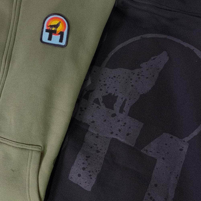 T1 Clothing & Shoes T1 Terrible One Wolf Zip Hoody Olive