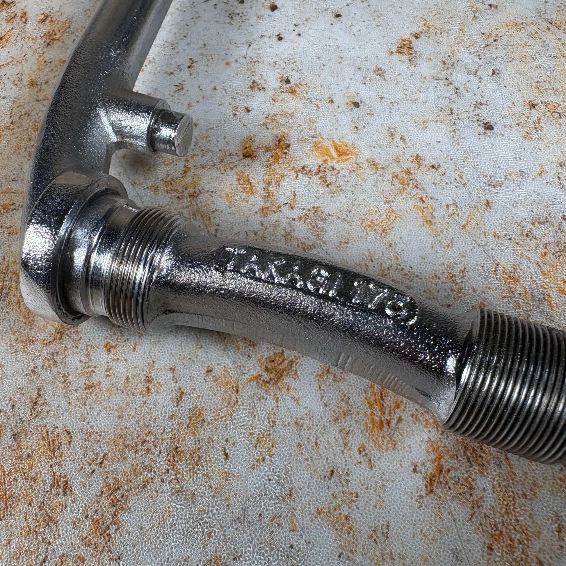 Takagi Old School BMX Takagi One Piece Crank 175mm Chrome Used Survivor