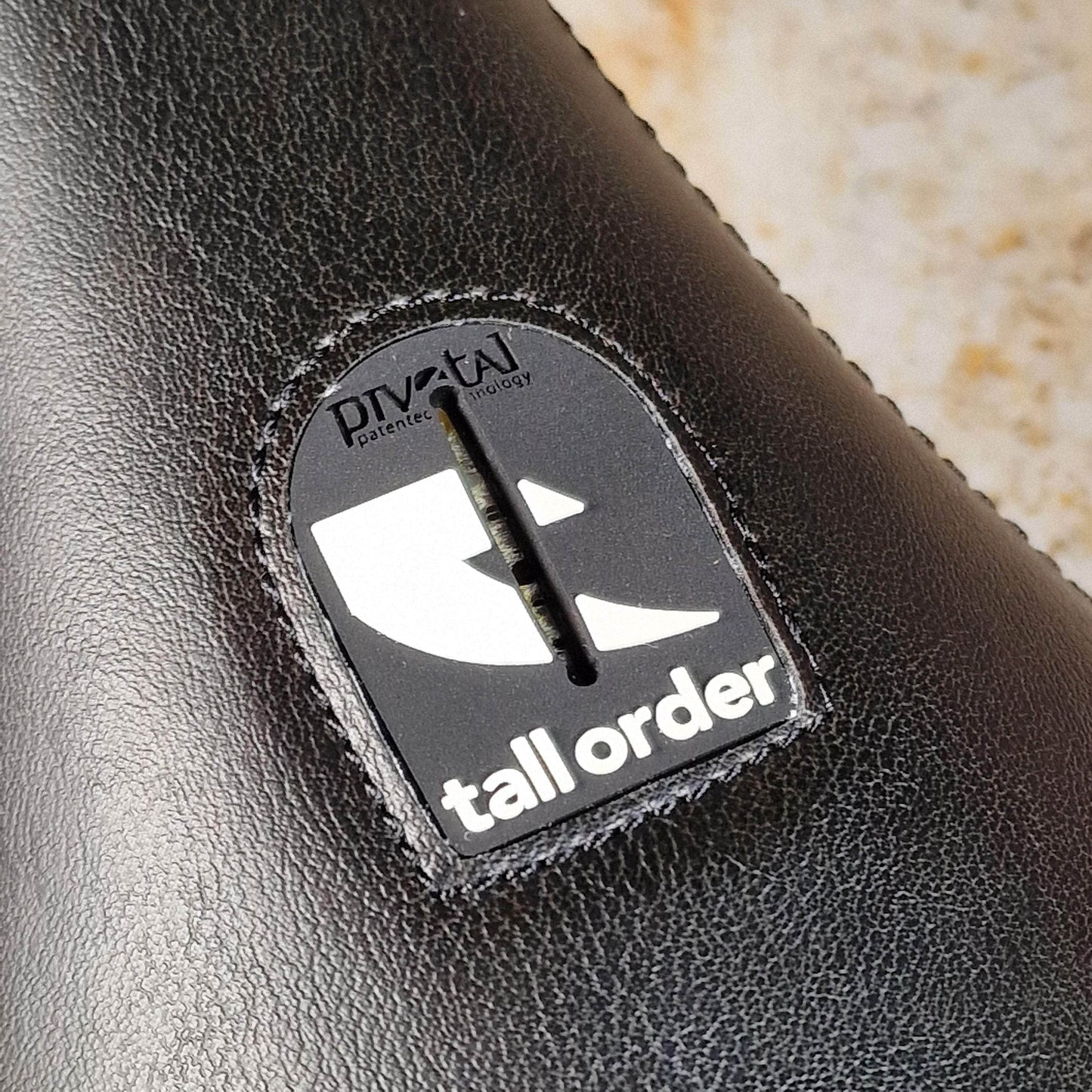 Tall Order BMX Parts Tall Order Logo Slim Pivotal Seat Black/White