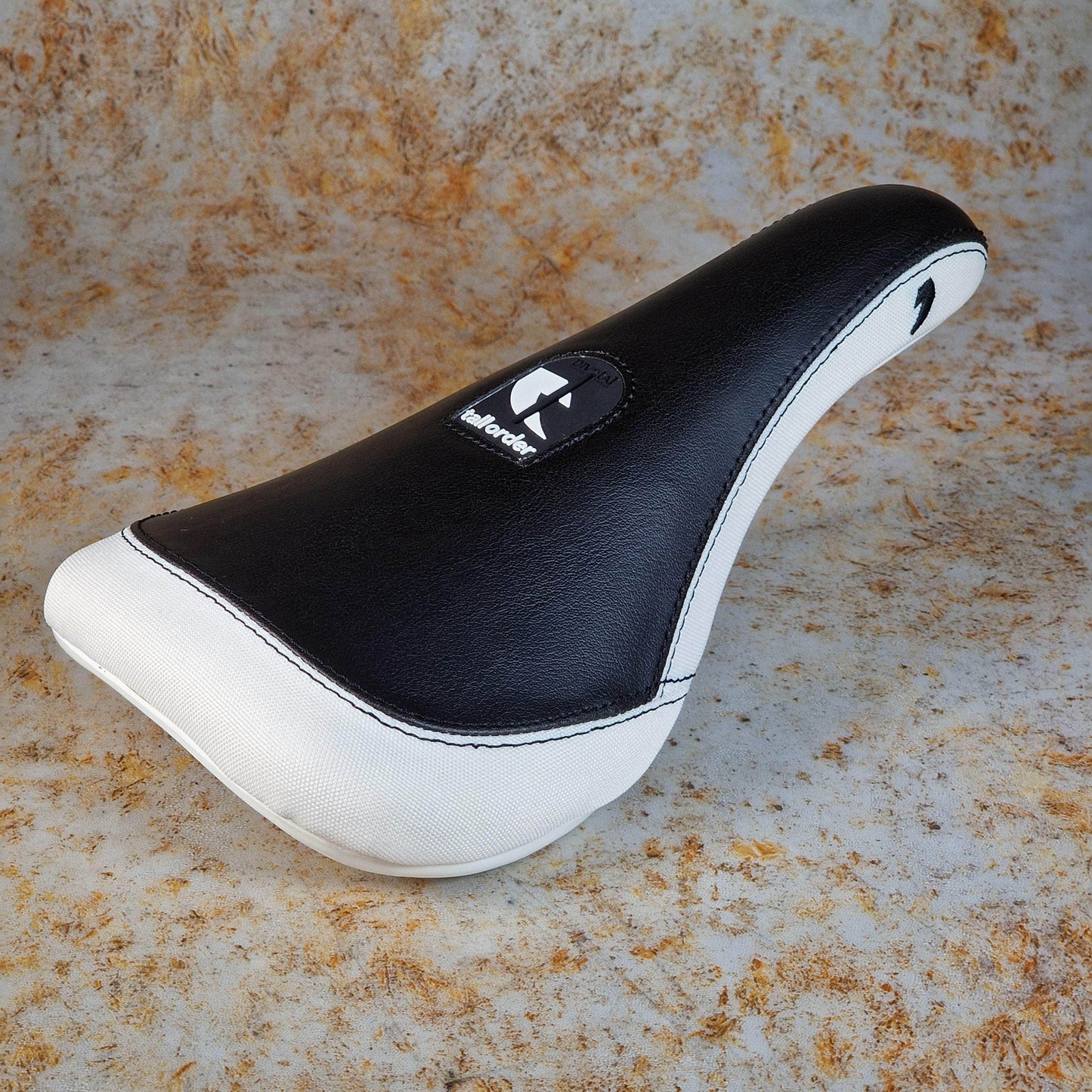 Tall Order BMX Parts Tall Order Logo Slim Pivotal Seat Black/White