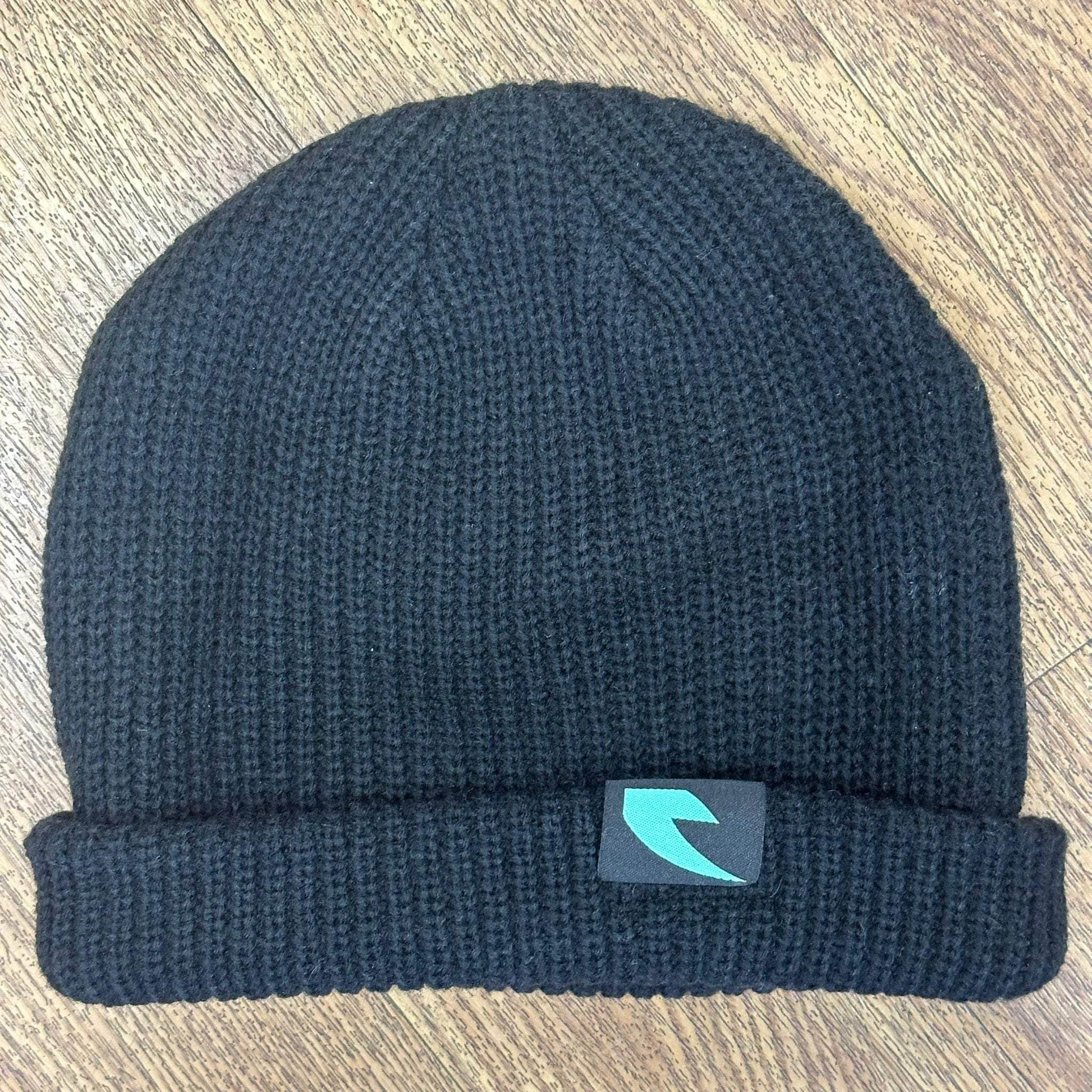 Tall Order Clothing & Shoes Tall Order Teal Logo Beanie Black