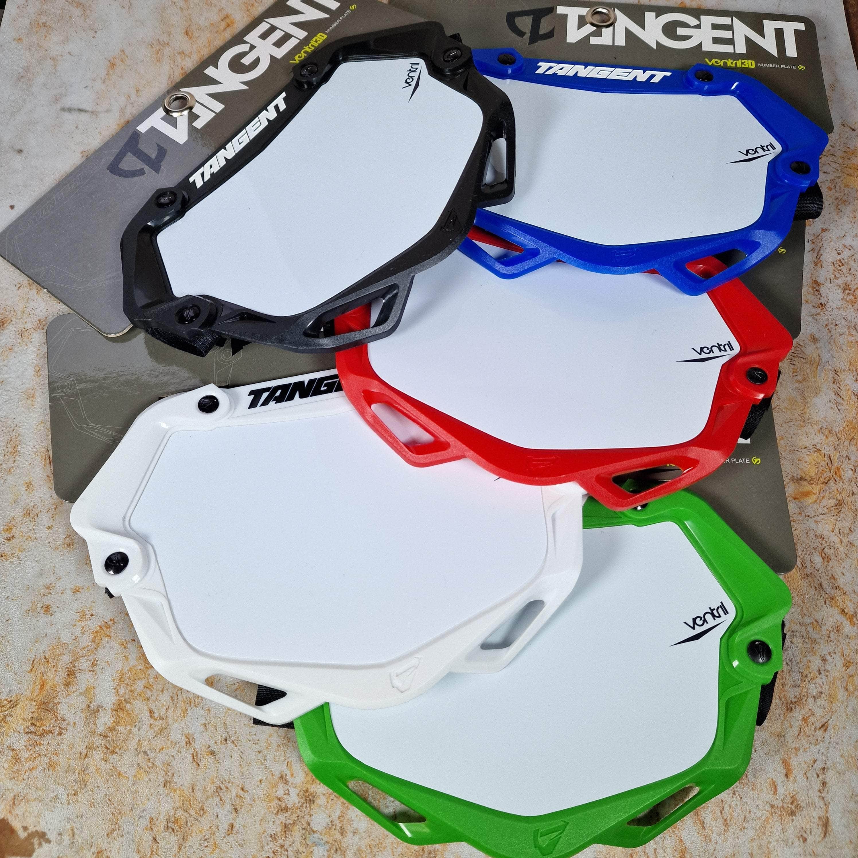 Bmx Racing Number Plate Tangent Ventril 3D Race Number Plate with Name & Number | Alans BMX