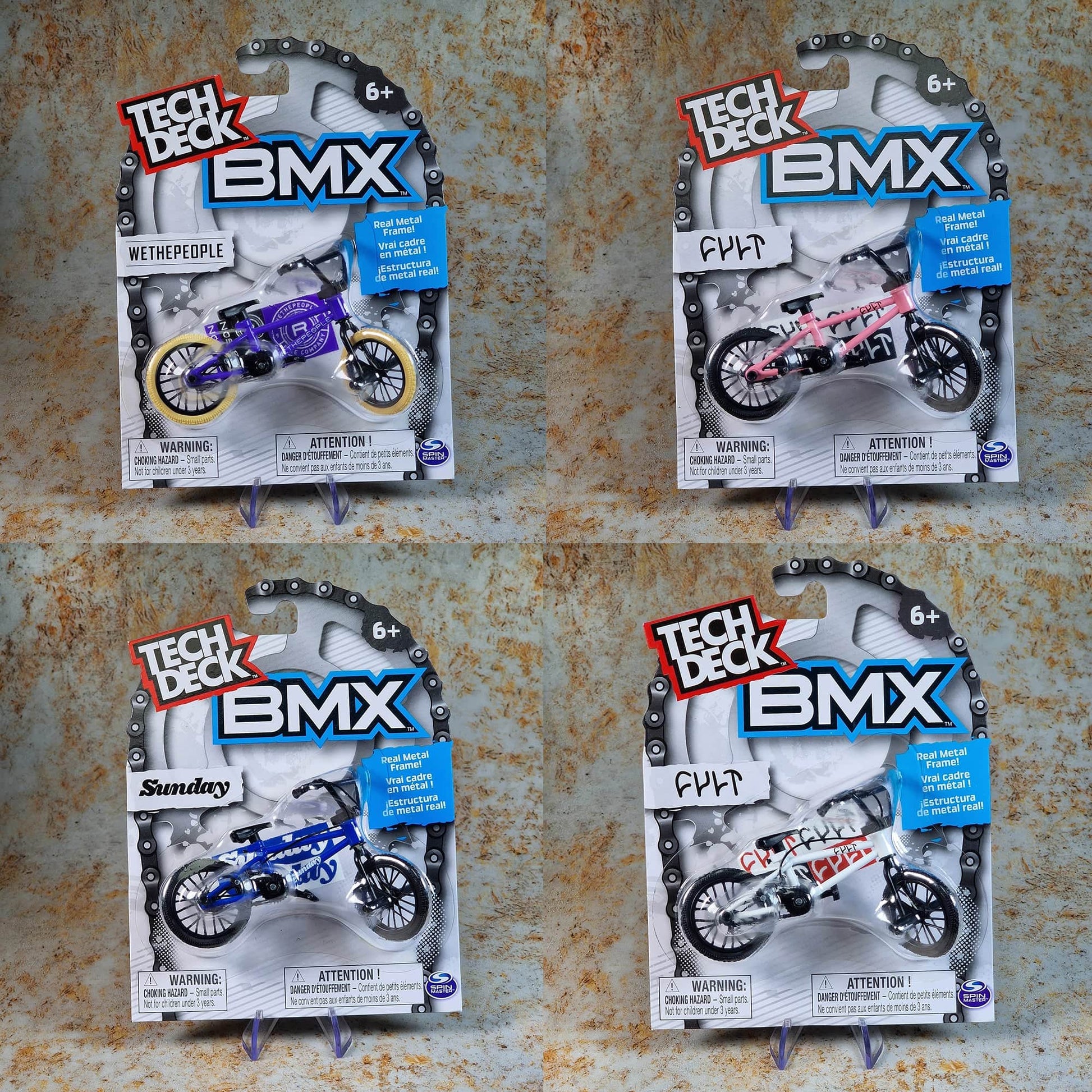 Tech Deck BMX Parts Tech Deck BMX Bike 4 Pack