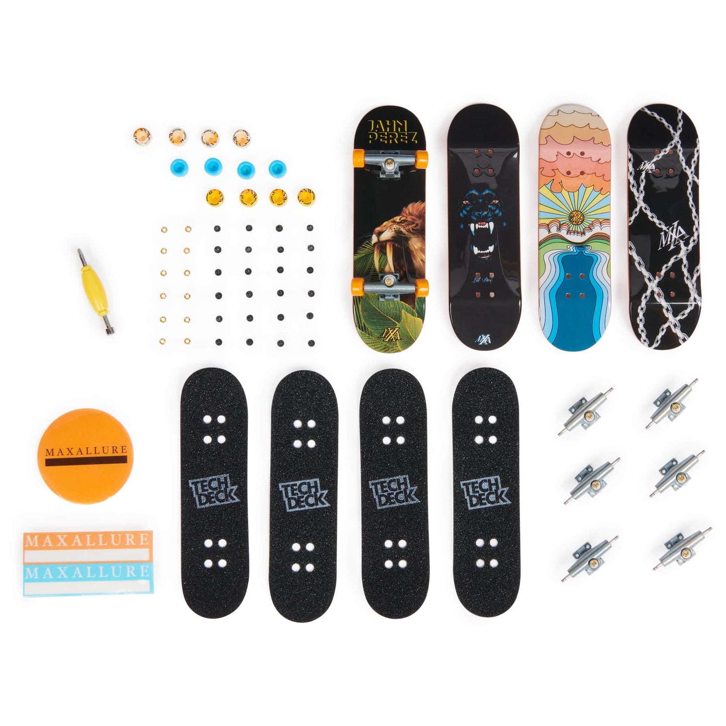 Tech Deck Skateboards Tech Deck Deluxe Finger Board 4 Pack