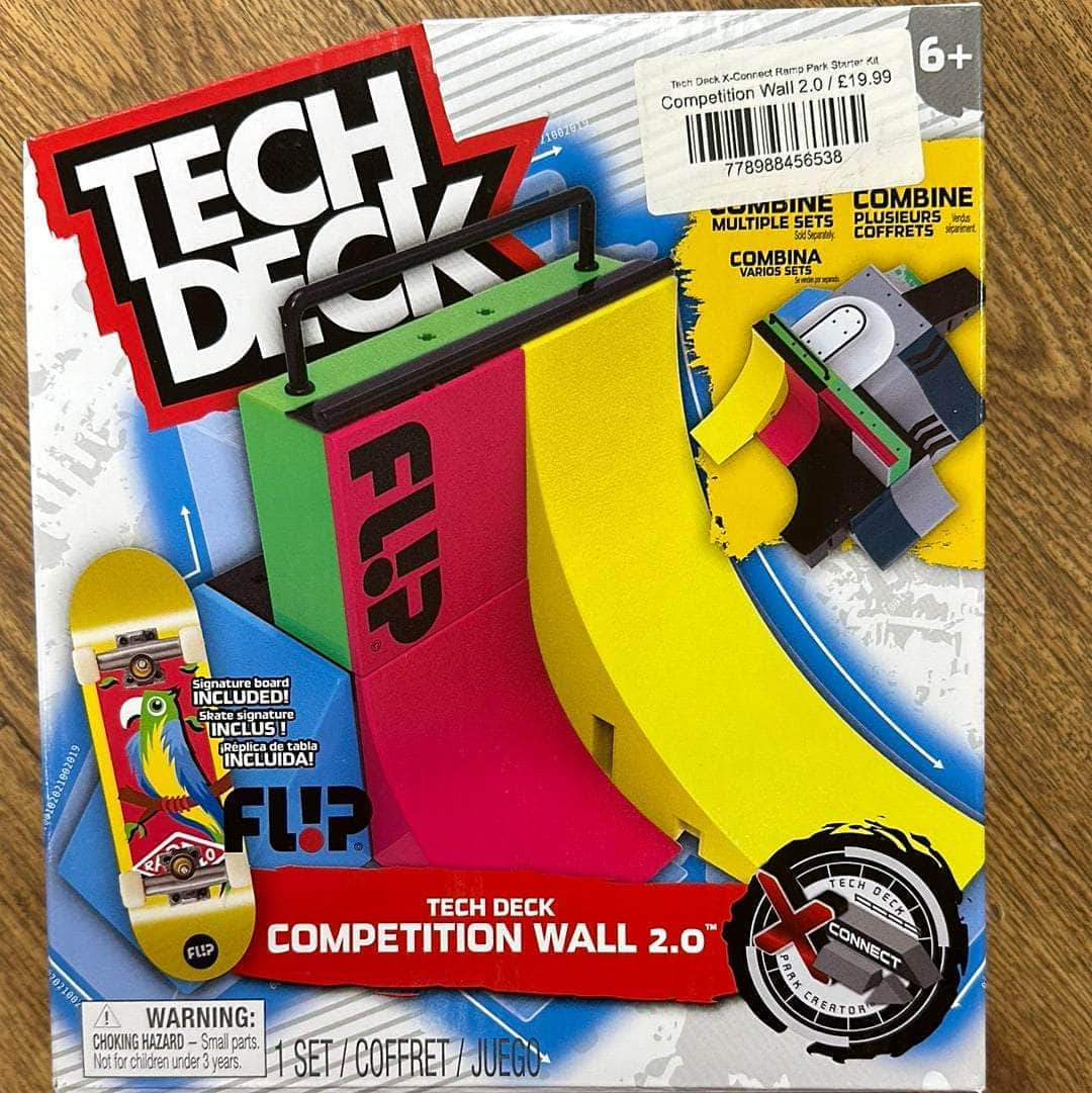 Tech Deck Skateboards Competition Wall 2.0 Tech Deck X-Connect Ramp Park Starter Kit