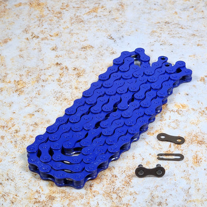 Theory BMX Parts Blue Theory 410 Coloured BMX Chain 100L