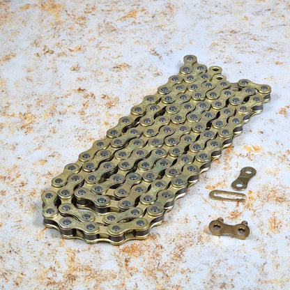Theory BMX Parts Gold Theory 410 Coloured BMX Chain 100L