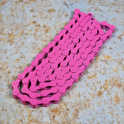 Theory BMX Parts Pink Theory 410 Coloured BMX Chain 100L