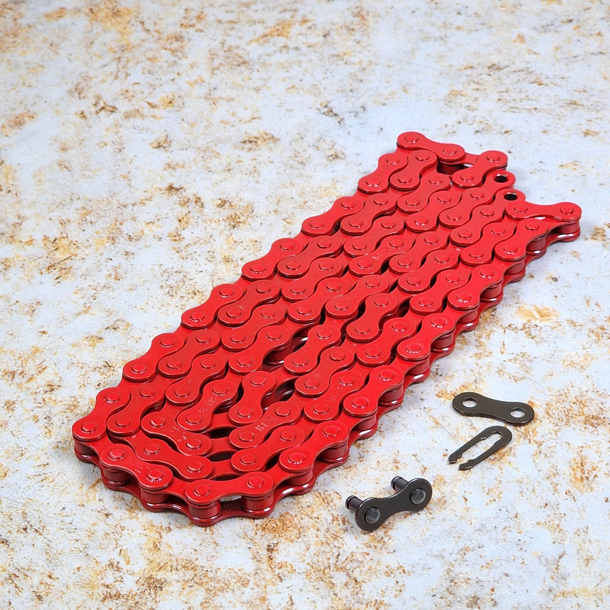 Theory BMX Parts Red Theory 410 Coloured BMX Chain 100L
