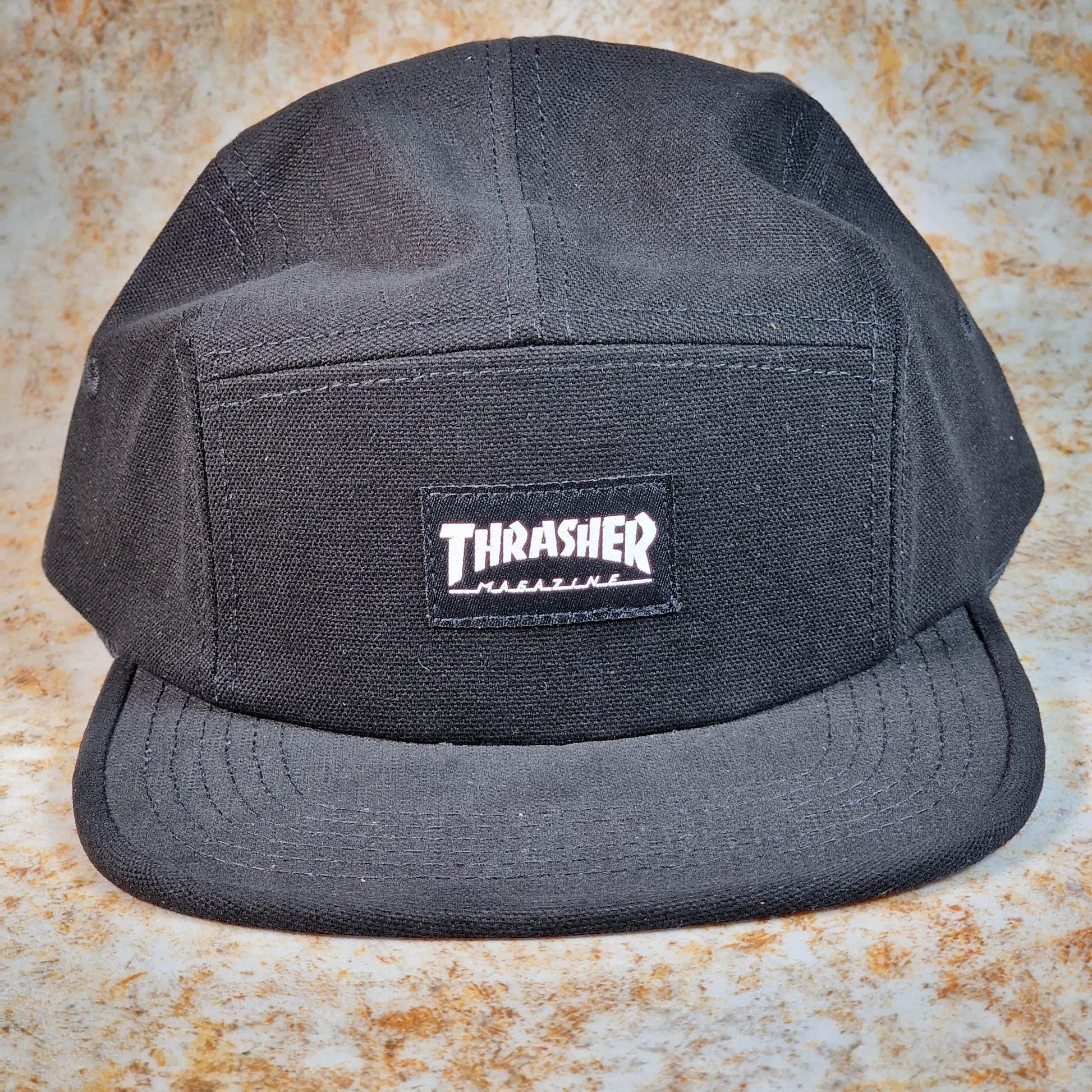 Thrasher Clothing & Shoes Black Thrasher 5 Panel Cap Black