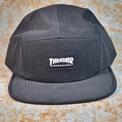 Thrasher Clothing & Shoes Black Thrasher 5 Panel Cap Black