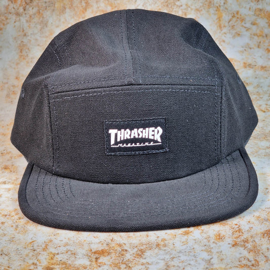 Thrasher Clothing & Shoes Black Thrasher 5 Panel Cap Black