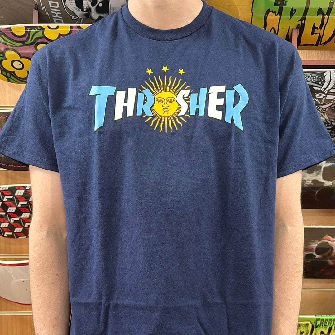 Thrasher Clothing & Shoes Thrasher Argentina Estrella T-shirt Navy