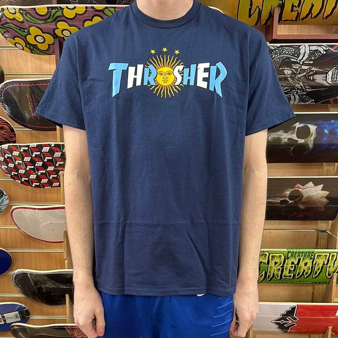 Thrasher Clothing & Shoes Thrasher Argentina Estrella T-shirt Navy