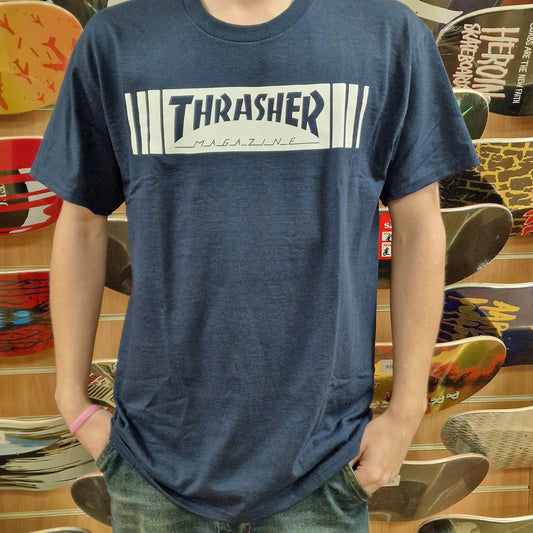 Thrasher Clothing & Shoes Thrasher Bar T-shirt Navy