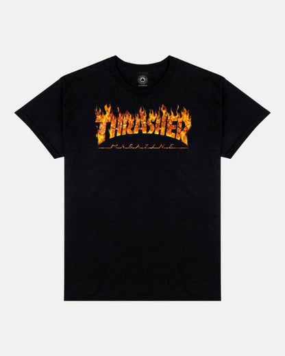 Thrasher Clothing & Shoes Thrasher Inferno T-Shirt Black