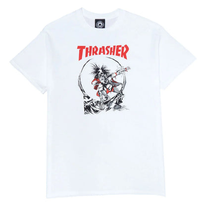 Thrasher Clothing & Shoes Thrasher Outlaw 2-Tone T-shirt White