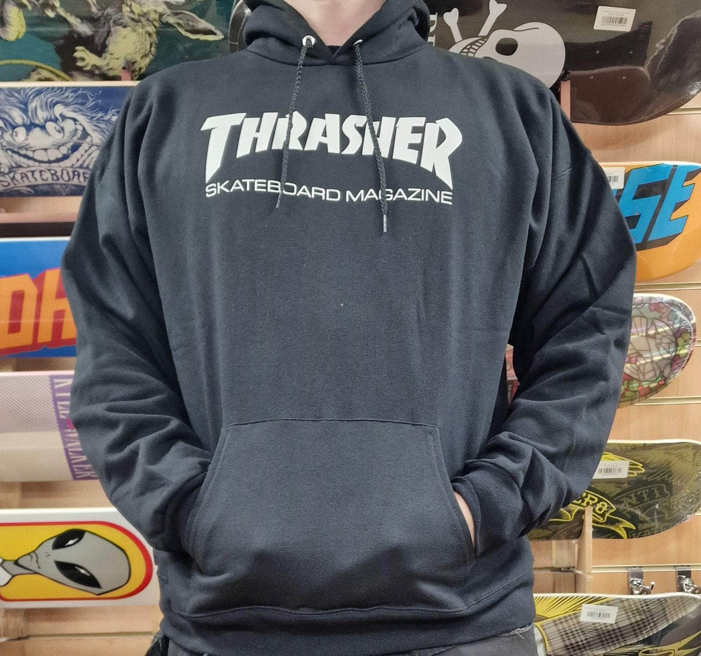 Thrasher Clothing & Shoes Thrasher Skate Mag Hoody Black