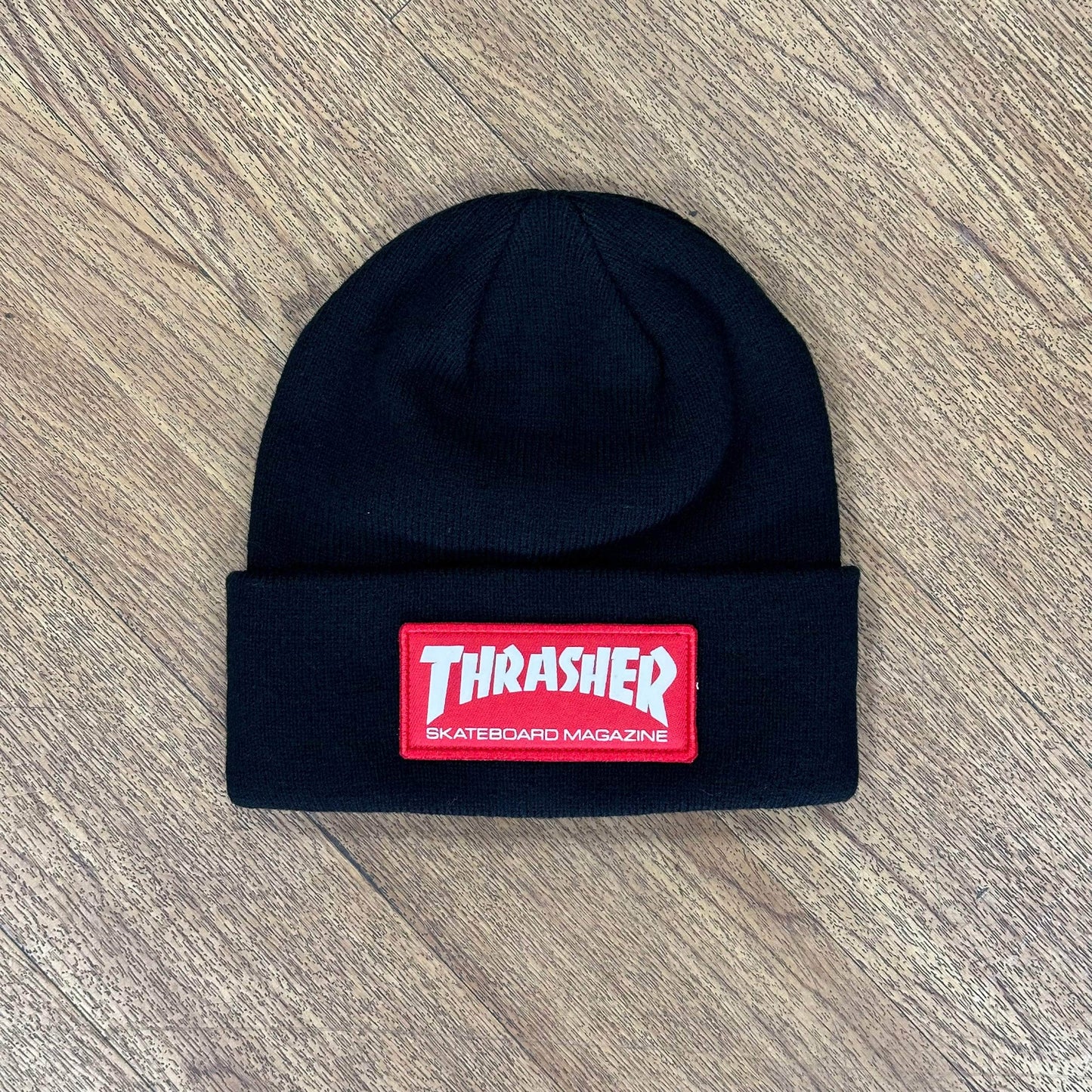 Thrasher Clothing & Shoes Black Thrasher Skate Mag Patch Beanie Black