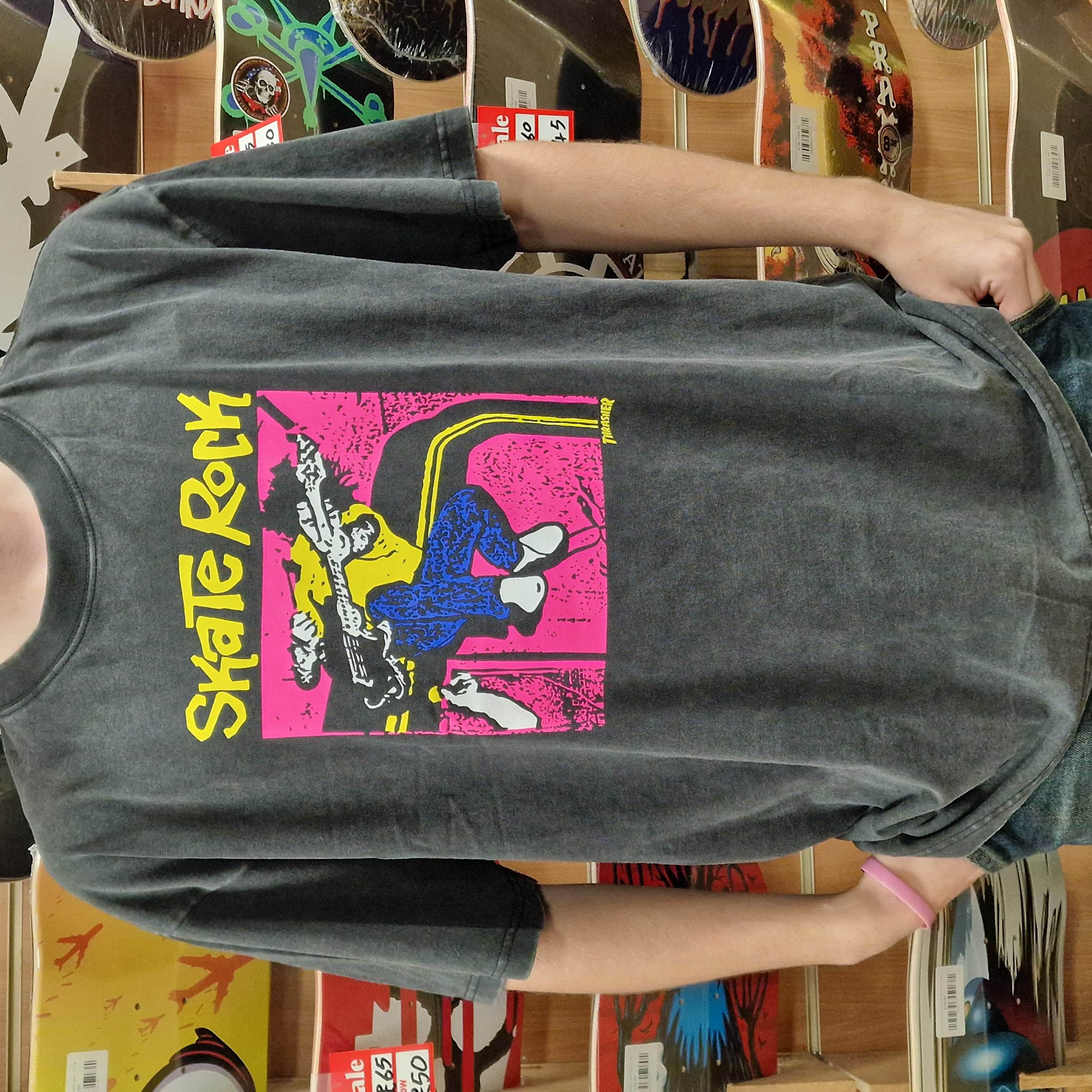 Thrasher Skate Rock Vol II Vintage T-shirt Black | Alans BMX