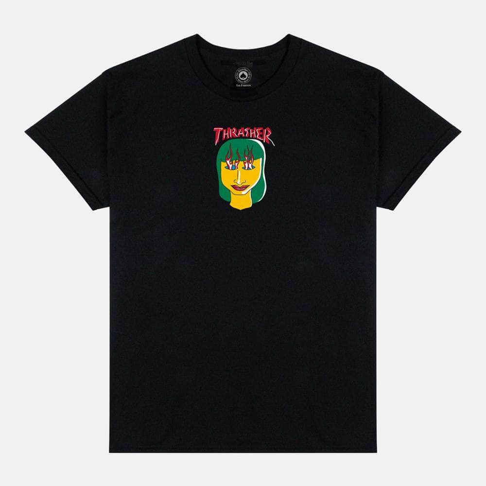 Thrasher Clothing & Shoes Thrasher Talk Shit by Gonz Long Sleeve T-Shirt Black