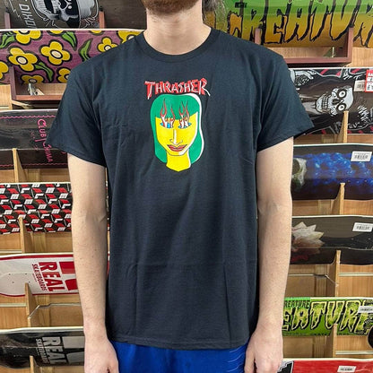 Thrasher Clothing & Shoes Thrasher Talk Shit by Gonz T-Shirt Black