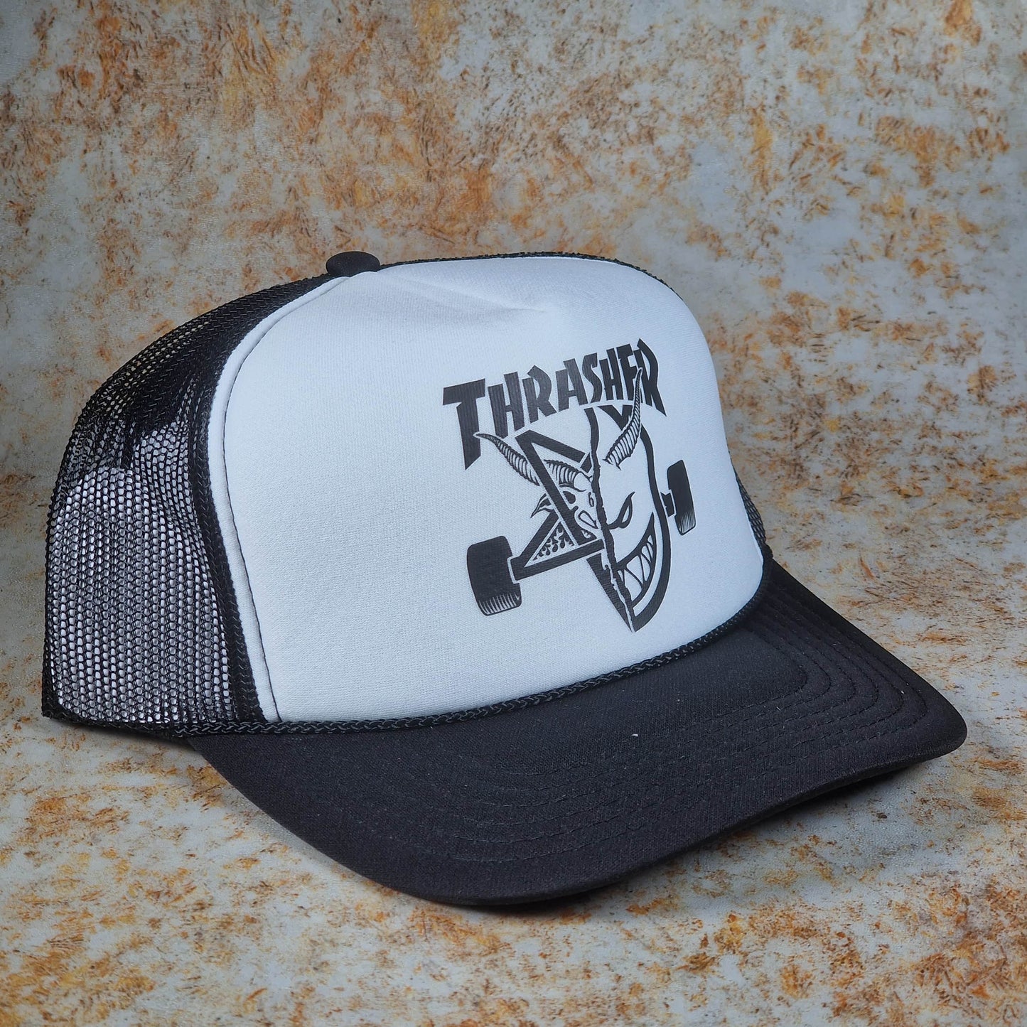Thrasher Clothing & Shoes Black/White Thrasher x Spitfire Thrash & Burn Cap Black / White