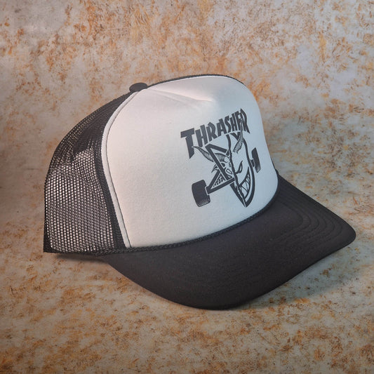 Thrasher Clothing & Shoes Black/White Thrasher x Spitfire Thrash & Burn Cap Black / White