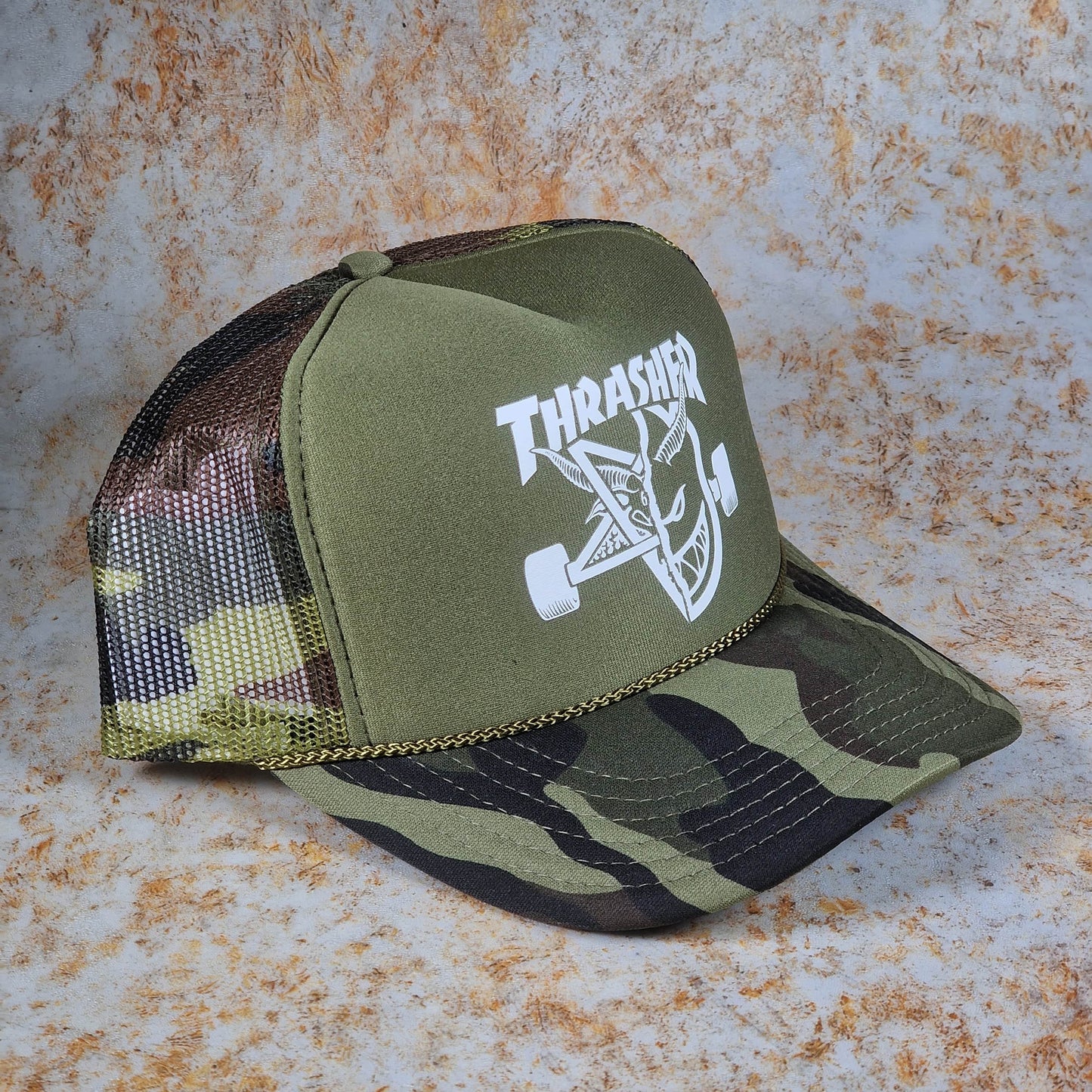 Thrasher Clothing & Shoes Camo Thrasher x Spitfire Thrash & Burn Cap Camo