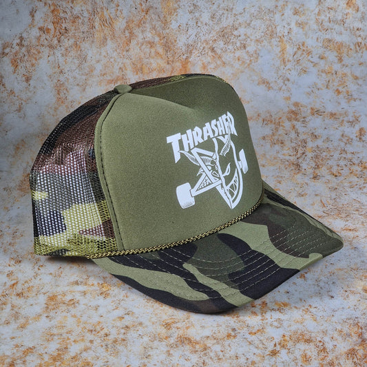 Thrasher Clothing & Shoes Camo Thrasher x Spitfire Thrash & Burn Cap Camo