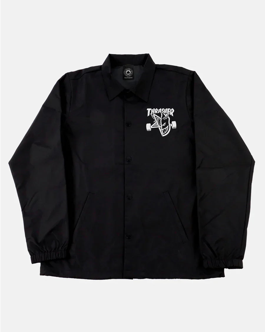 Thrasher Clothing & Shoes Thrasher x Spitfire Thrash & Burn Coach Jacket Black