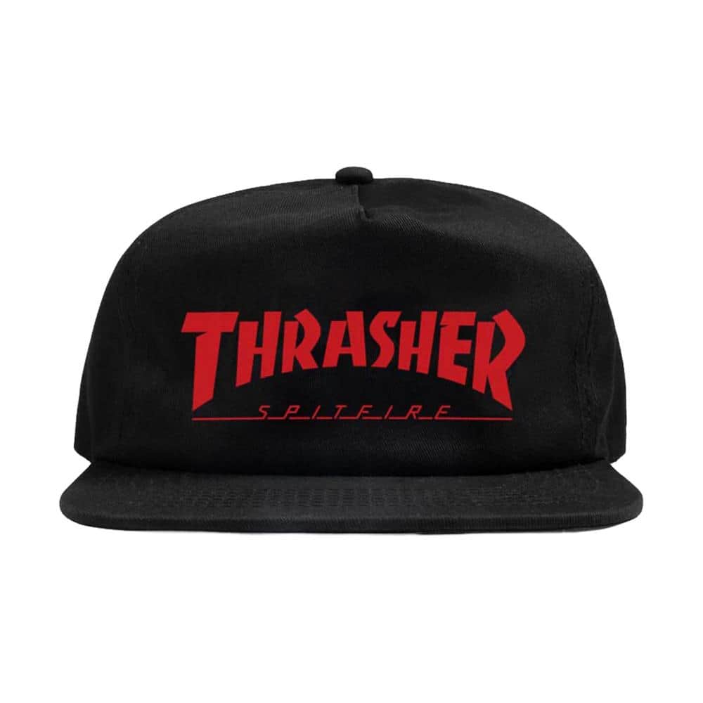 Thrasher Clothing & Shoes Black Thrasher x Spitfire Trucker Cap Black