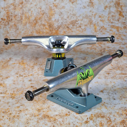 Thunder Skateboards 148mm / Polished/Teal Thunder Team Medieval Polished / Teal Skateboard Trucks Pair