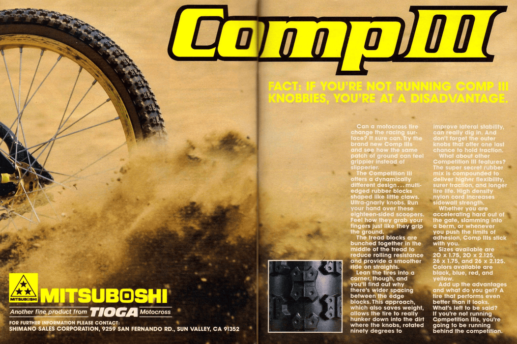 Tioga Comp III Old School Skinwall Tyres 1.75 / 2.125 Pair