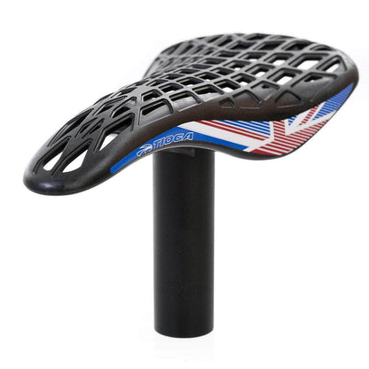 Tioga BMX Racing Tioga EVO D-Spyder Carbon Race Seat and Post Combo Union Jack