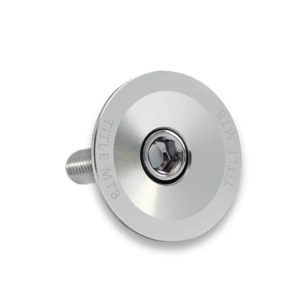 Title MTB Bikes Chrome Title MTB Headset Top Cap and Bolt Set