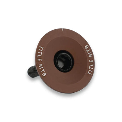 Title MTB Bikes Copper Title MTB Headset Top Cap and Bolt Set