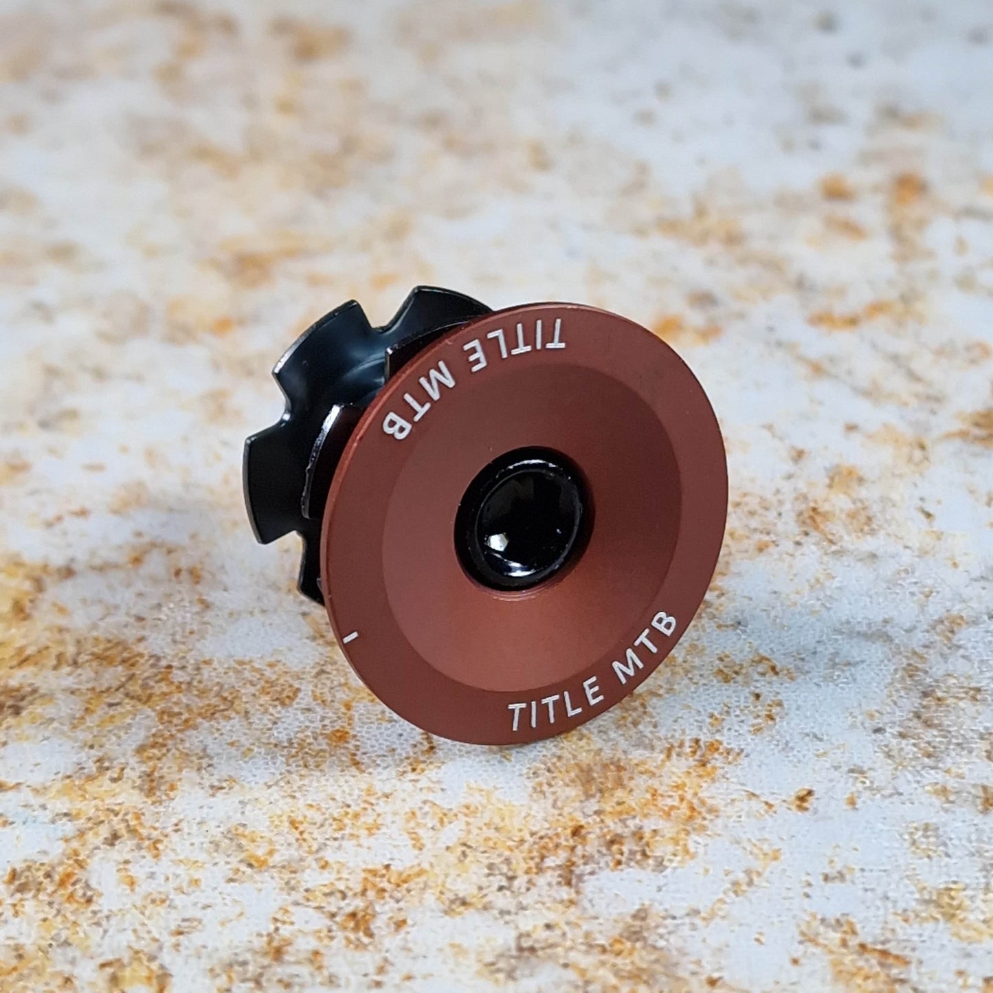 Title MTB Bikes Copper Title MTB Headset Top Cap and Bolt Set