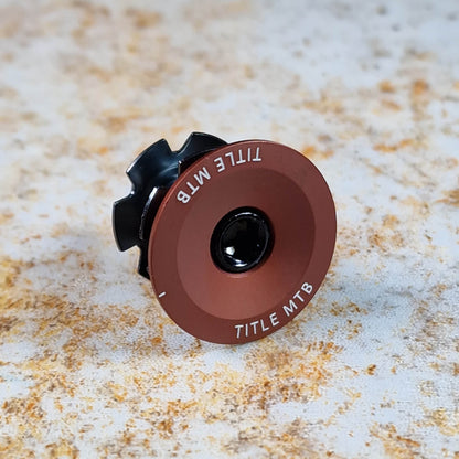 Title MTB Bikes Copper Title MTB Headset Top Cap and Bolt Set