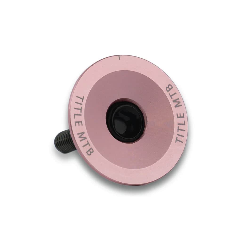 Title MTB Bikes Pink Title MTB Headset Top Cap and Bolt Set