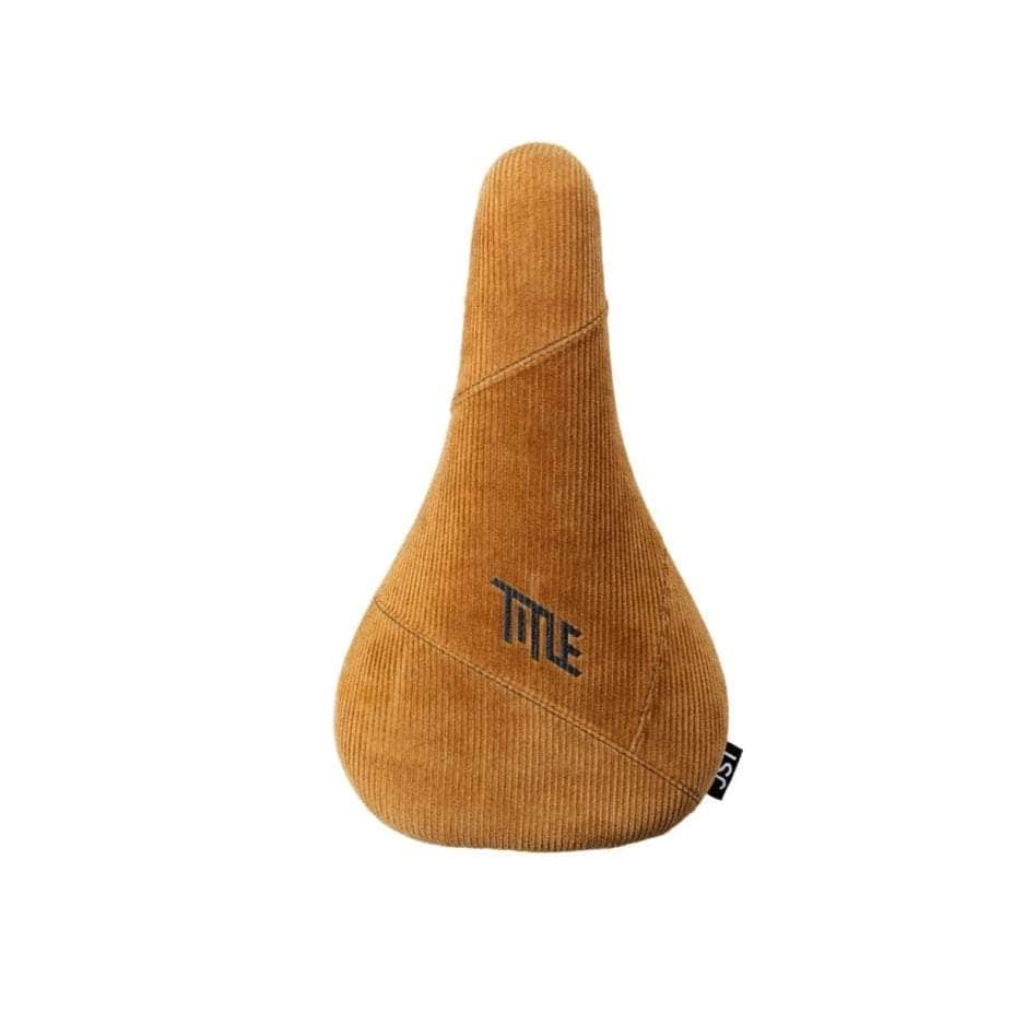 Title MTB BMX Parts Brown Corduroy Title MTB JS1 Railed Seat