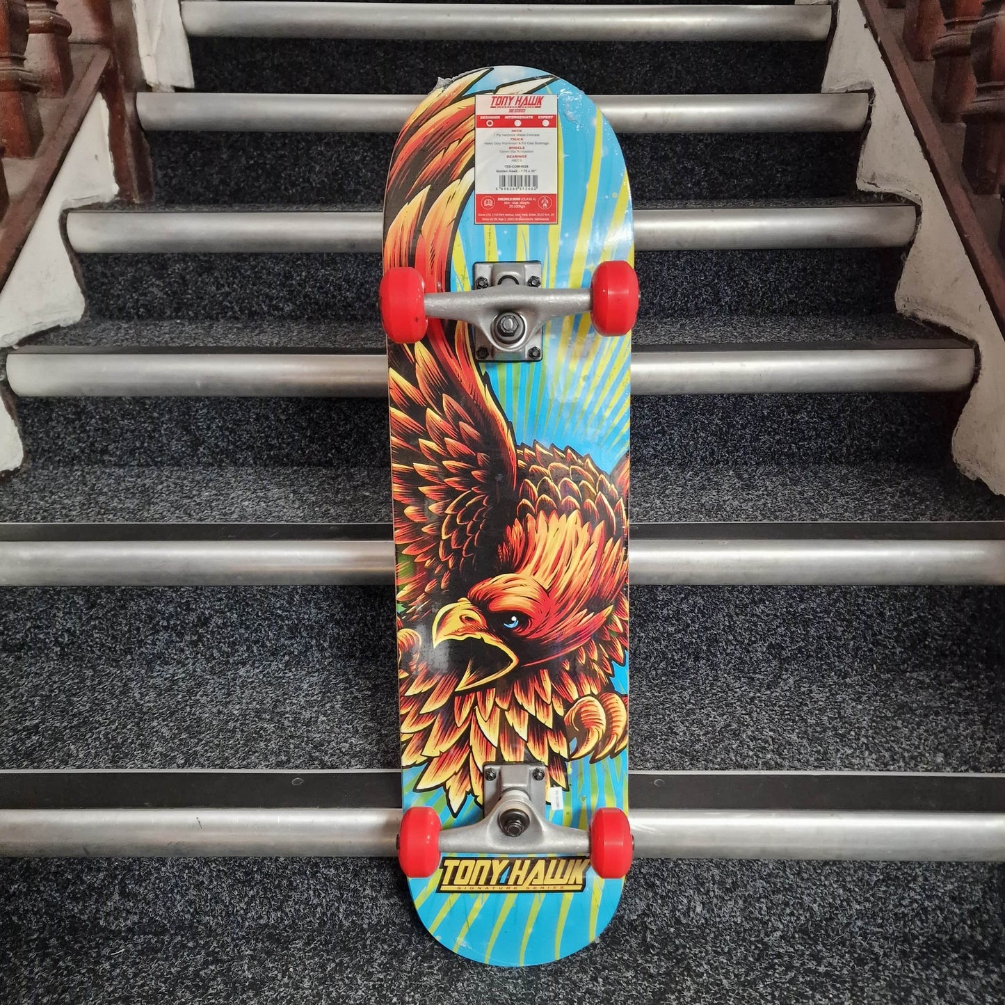 Tony Hawk Skateboards Tony Hawk 180 Golden Hawk 7.75" Complete Skateboard