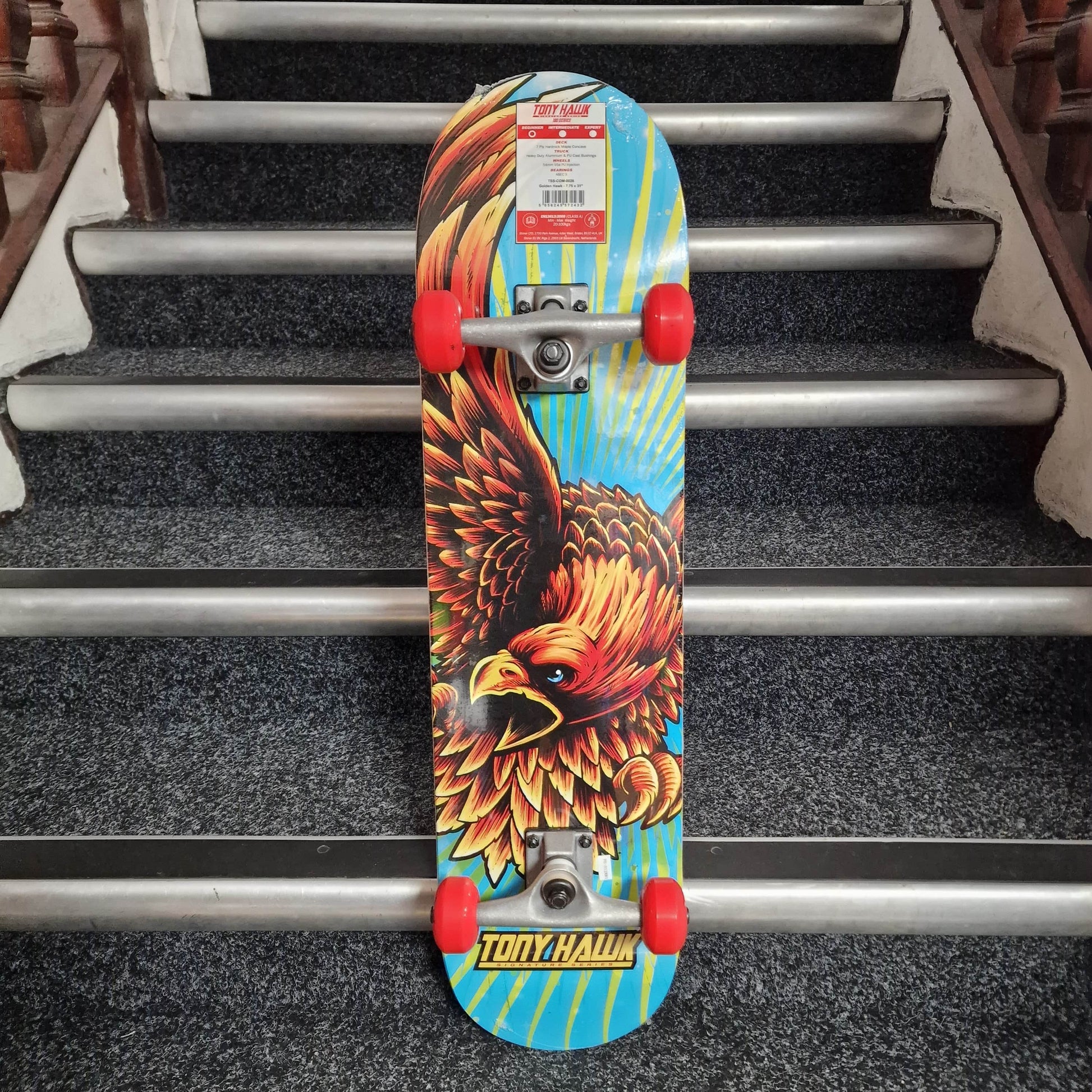 Tony Hawk Skateboards Tony Hawk 180 Golden Hawk 7.75" Complete Skateboard