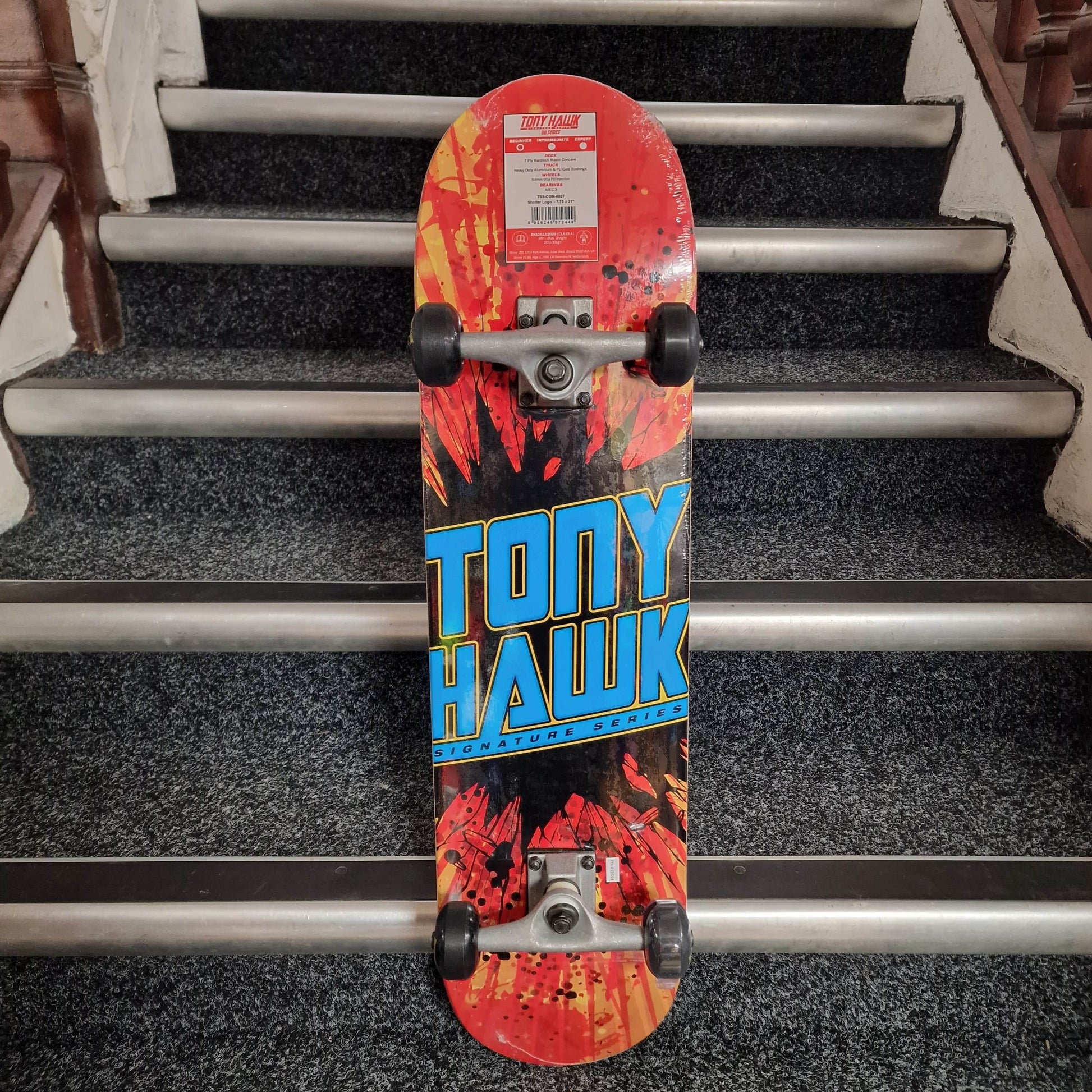 Tony Hawk Skateboards Tony Hawk 180 Shatter Logo 7.75 Complete Skateboard