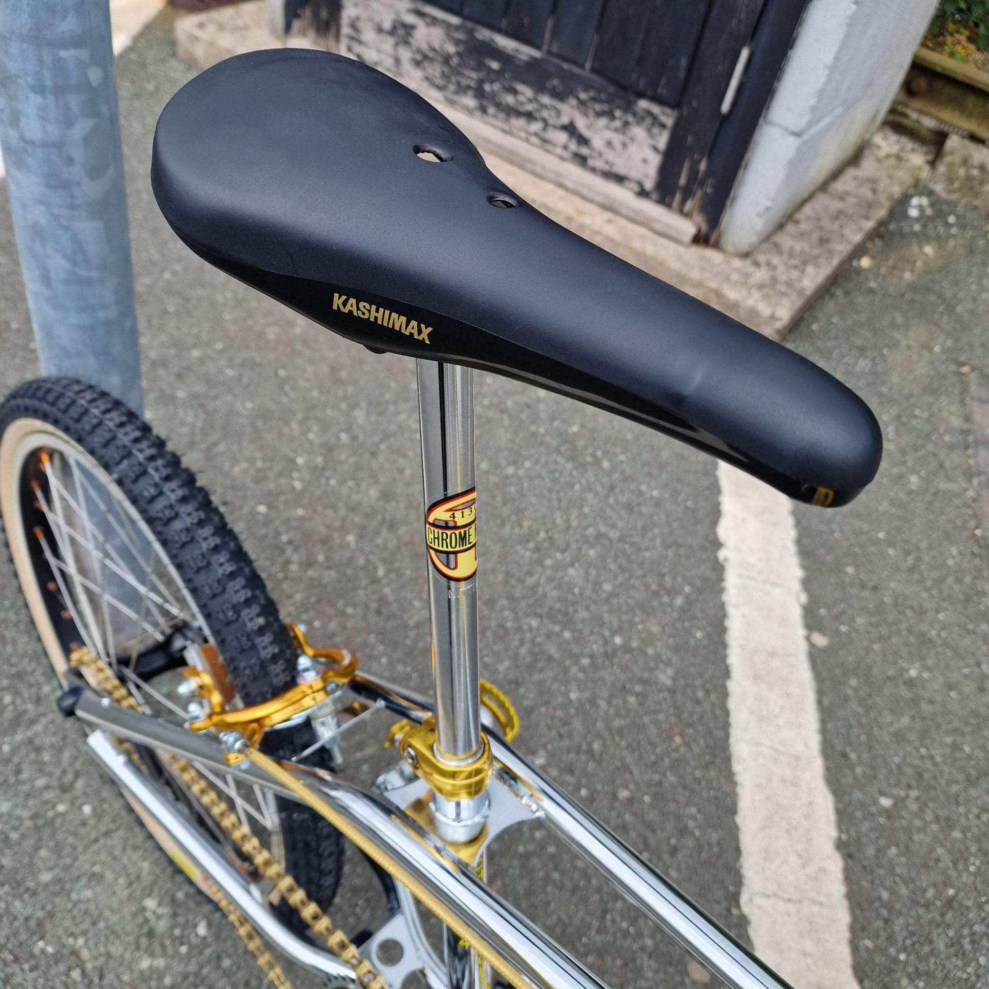 Torker Old School BMX Chrome / Pro XXL Torker EK Pro XXL Custom Bike Chrome / Gold / Black