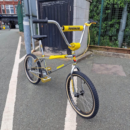 Torker Old School BMX Chrome / Pro XXL Torker EK Pro XXL Custom Bike Chrome / Gold / Black