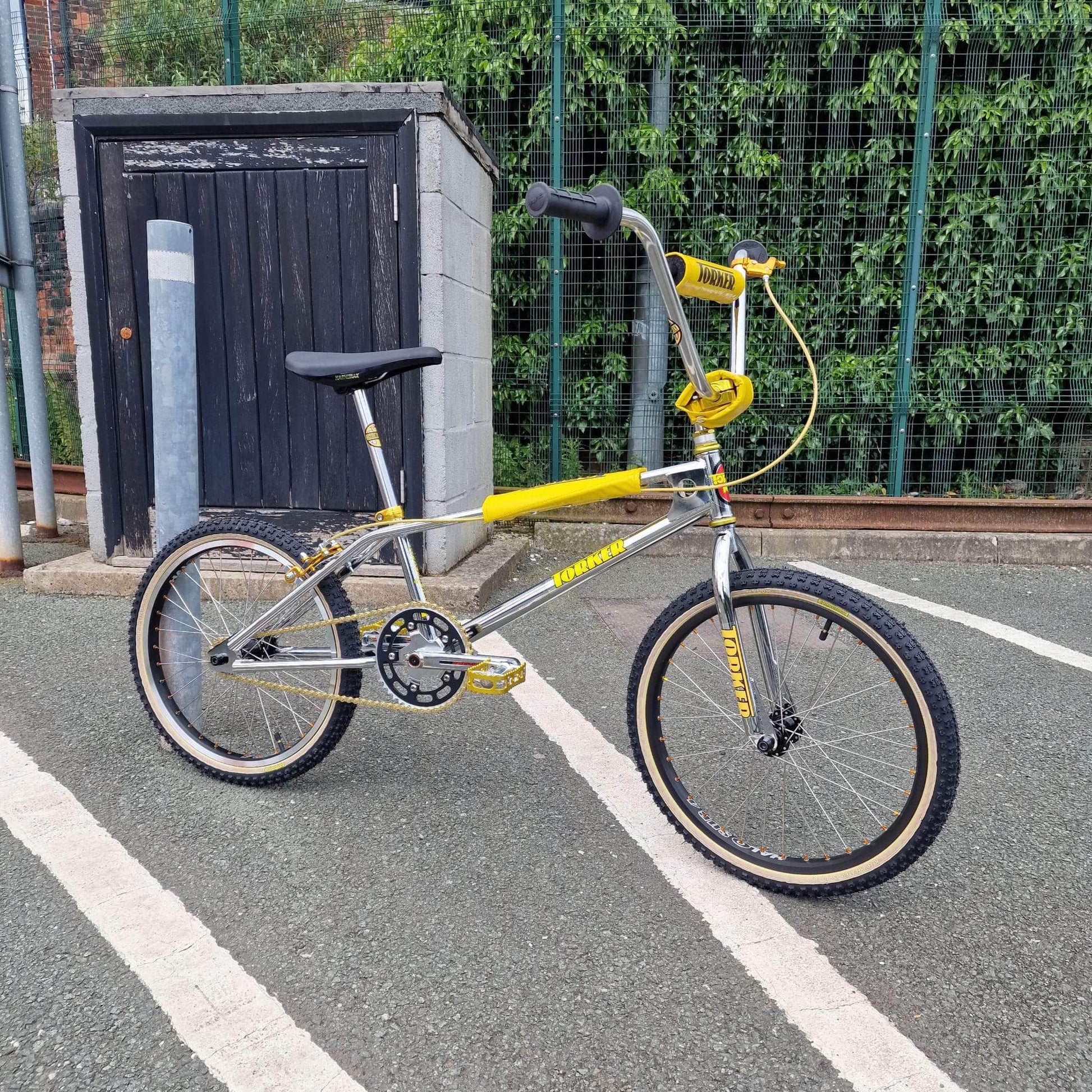 Torker Old School BMX Chrome / Pro XXL Torker EK Pro XXL Custom Bike Chrome / Gold / Black