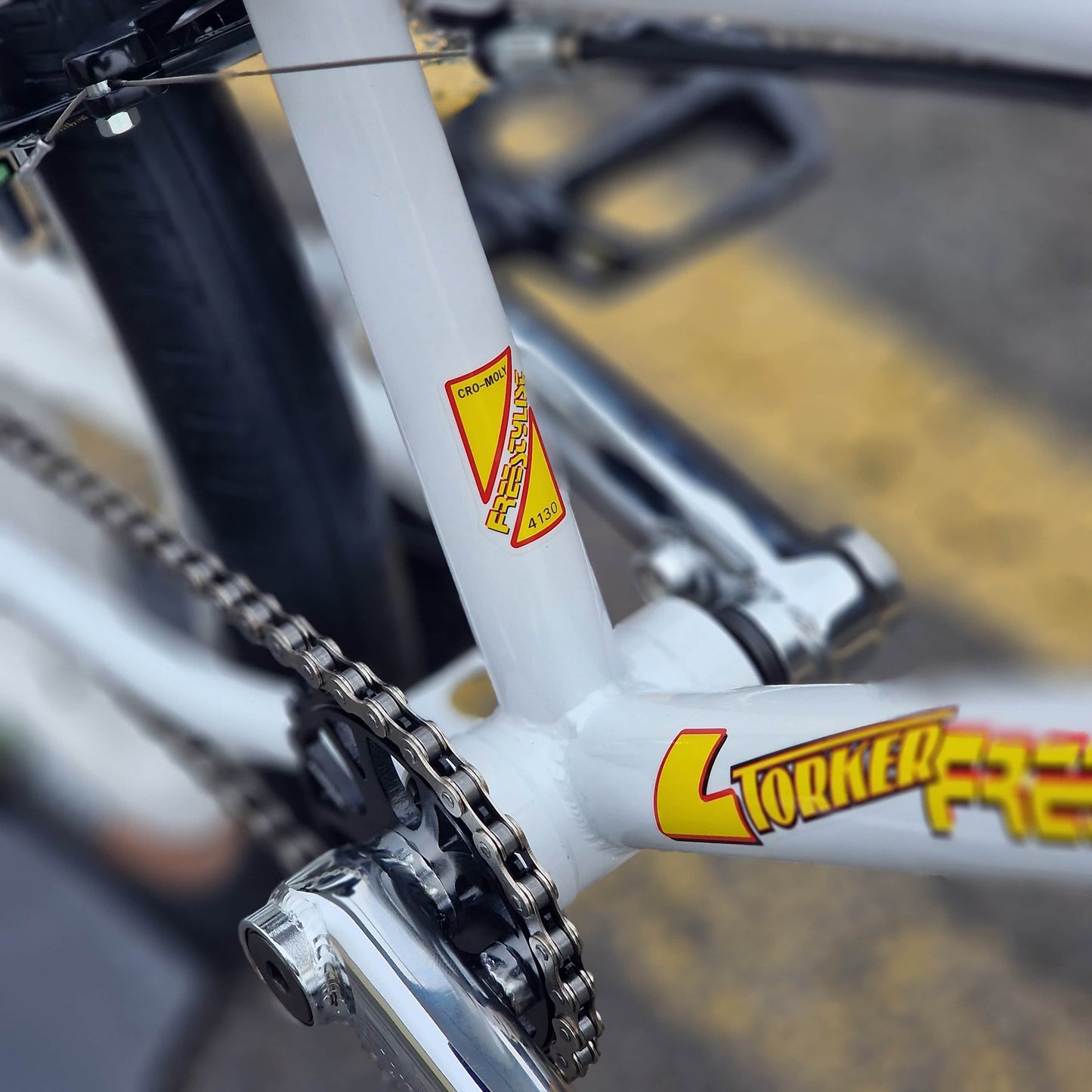 Torker Old School BMX Bikes White Torker Freestylist 2 Custom Bike White