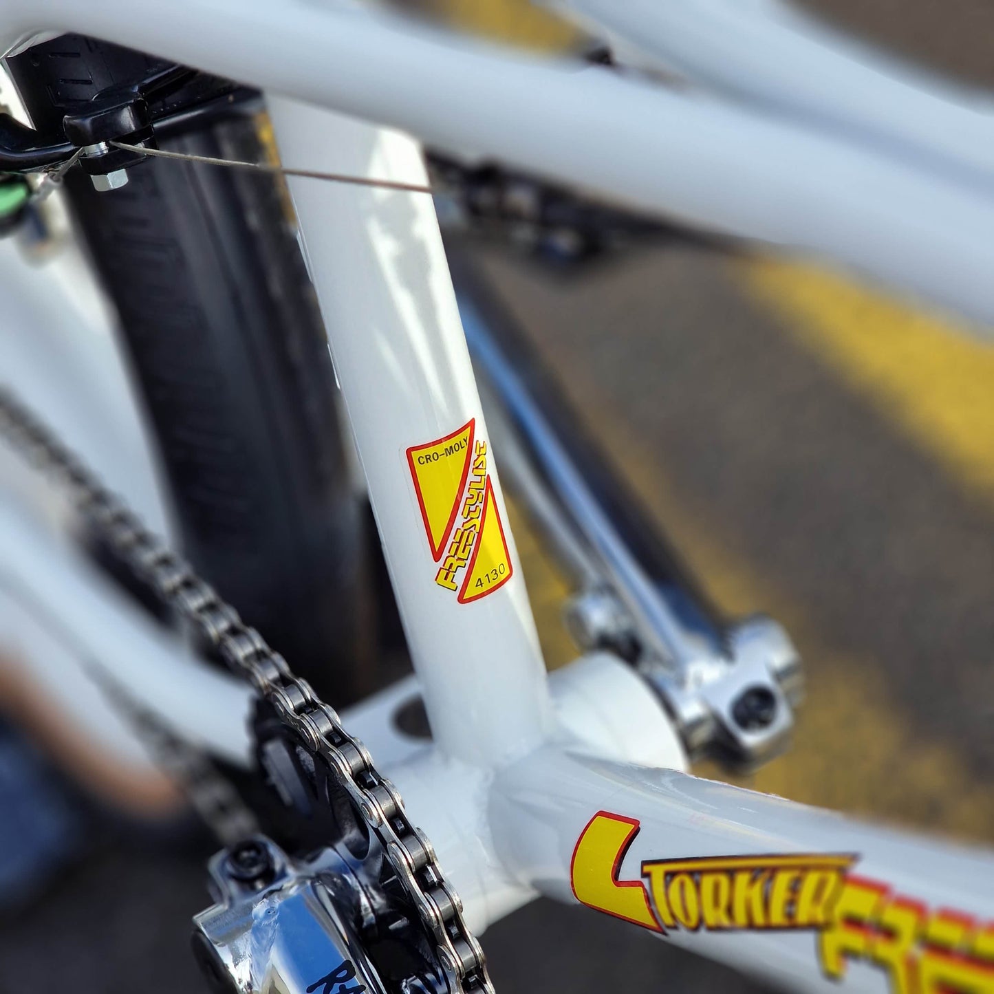 Torker Old School BMX Bikes White Torker Freestylist 2 Custom Bike White