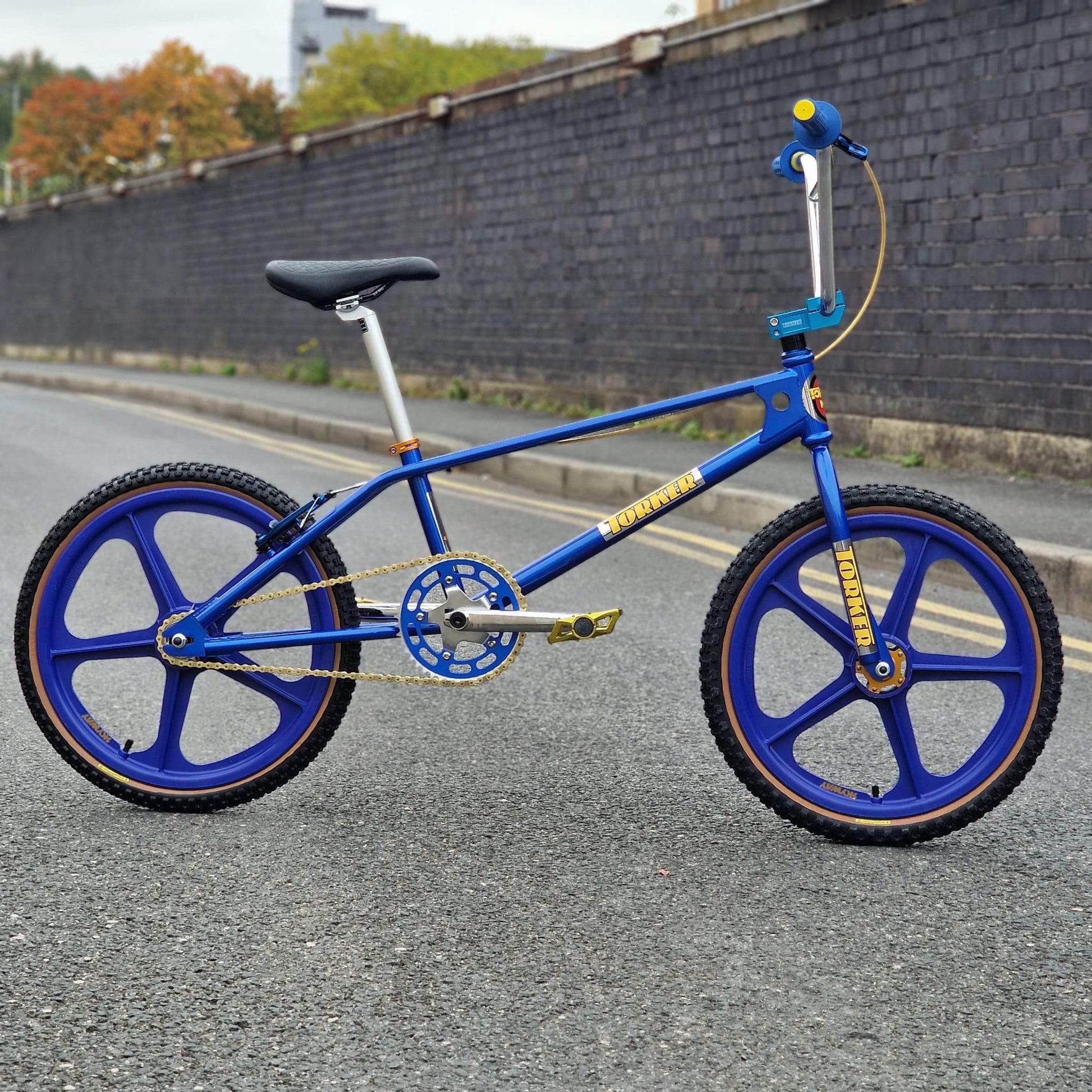 Torker Old School BMX Bikes Candy Blue / Gold / Pro XXL Torker LP Race Custom Bike Cancy Blue / Gold